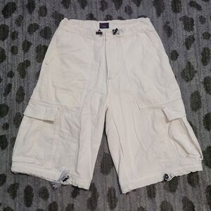 Tommy Hilfiger Tommy Jeans White Cargo Shorts sz 30 Mens